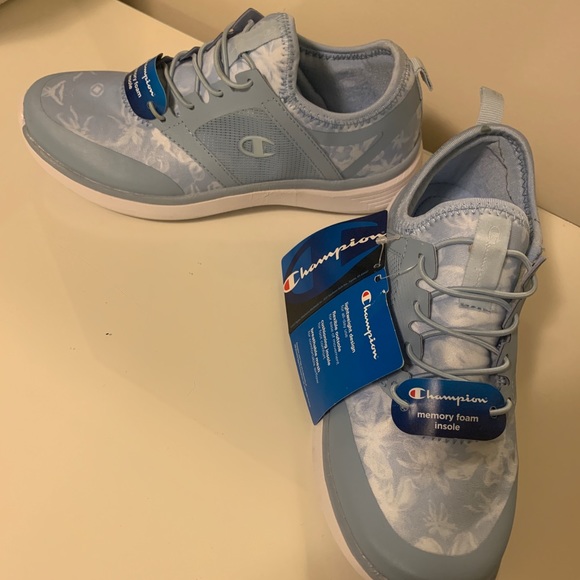 Champion blue slip on running shoes - Picture 2 of 4